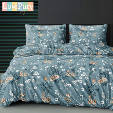 FLORIDA DOUBLE PREMIUM 90*100 BEDSHEET SET(1+2) WITH 2 PILLOW COVERS