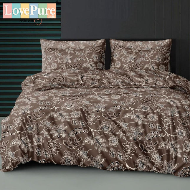 FLORIDA DOUBLE PREMIUM 90*100 BEDSHEET SET(1+2) WITH 2 PILLOW COVERS