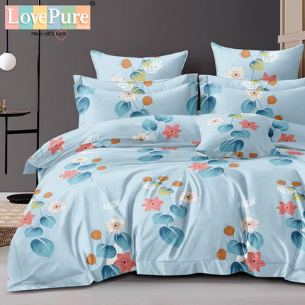 FLORIDA DOUBLE PREMIUM 90*100 BEDSHEET SET(1+2) WITH 2 PILLOW COVERS