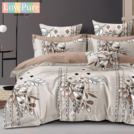 FLORIDA DOUBLE PREMIUM 90*100 BEDSHEET SET(1+2) WITH 2 PILLOW COVERS