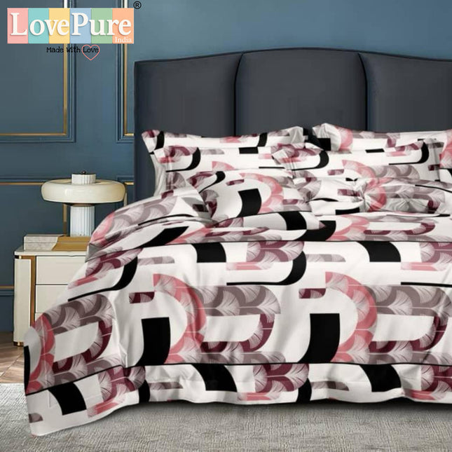 FLORIDA DOUBLE PREMIUM 90*100 BEDSHEET SET(1+2) WITH 2 PILLOW COVERS