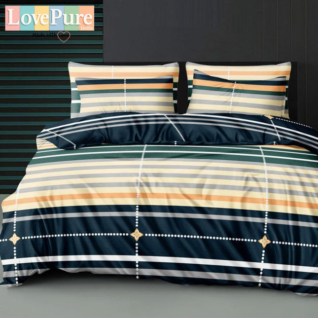 FLORIDA DOUBLE PREMIUM 90*100 BEDSHEET SET(1+2) WITH 2 PILLOW COVERS