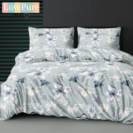 FLORIDA DOUBLE PREMIUM 90*100 BEDSHEET SET(1+2) WITH 2 PILLOW COVERS