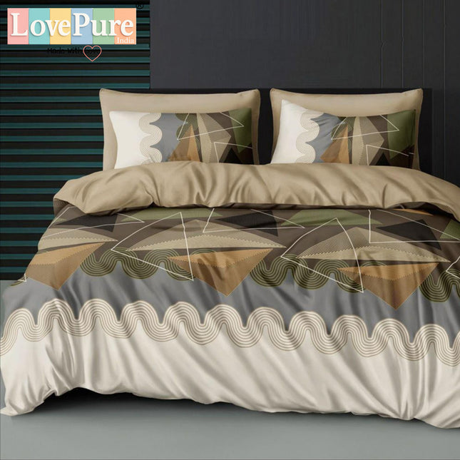 FLORIDA DOUBLE PREMIUM 90*100 BEDSHEET SET(1+2) WITH 2 PILLOW COVERS