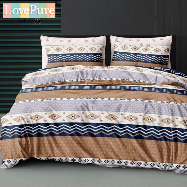 FLORIDA DOUBLE PREMIUM 90*100 BEDSHEET SET(1+2) WITH 2 PILLOW COVERS