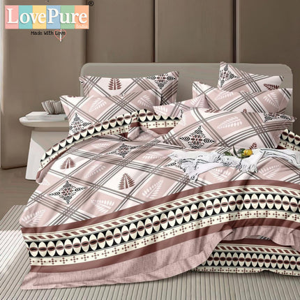FLORIDA DOUBLE PREMIUM 90*100 BEDSHEET SET(1+2) WITH 2 PILLOW COVERS