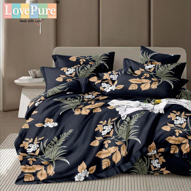 FLORIDA DOUBLE PREMIUM 90*100 BEDSHEET SET(1+2) WITH 2 PILLOW COVERS