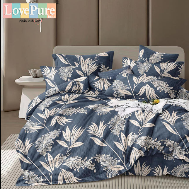 FLORIDA DOUBLE PREMIUM 90*100 BEDSHEET SET(1+2) WITH 2 PILLOW COVERS