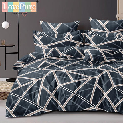 FLORIDA DOUBLE PREMIUM 90*100 BEDSHEET SET(1+2) WITH 2 PILLOW COVERS