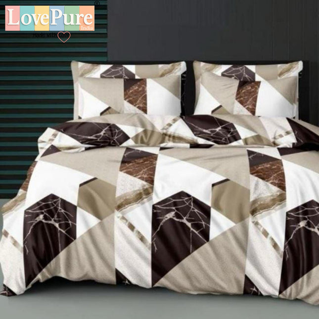 FLORIDA DOUBLE PREMIUM 90*100 BEDSHEET SET(1+2) WITH 2 PILLOW COVERS