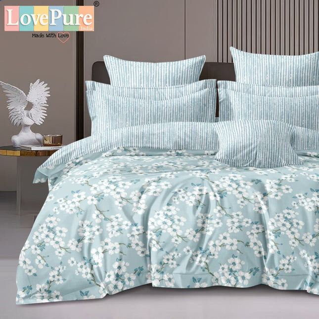 BENTLEY DOUBLE PREMIUM 90*100 BEDSHEET SET(1+2) WITH 2 PILLOW COVERS