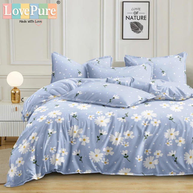 BENTLEY DOUBLE PREMIUM 90*100 BEDSHEET SET(1+2) WITH 2 PILLOW COVERS