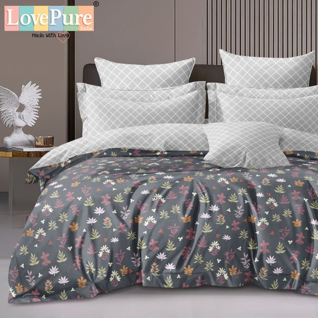 BENTLEY DOUBLE PREMIUM 90*100 BEDSHEET SET(1+2) WITH 2 PILLOW COVERS