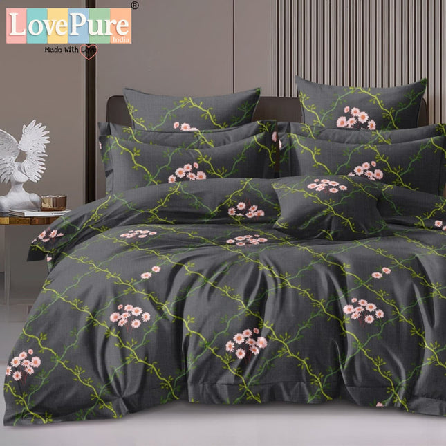 BENTLEY DOUBLE PREMIUM 90*100 BEDSHEET SET(1+2) WITH 2 PILLOW COVERS