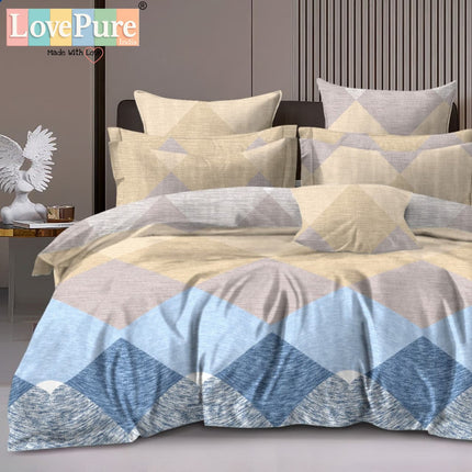 BENTLEY DOUBLE PREMIUM 90*100 BEDSHEET SET(1+2) WITH 2 PILLOW COVERS