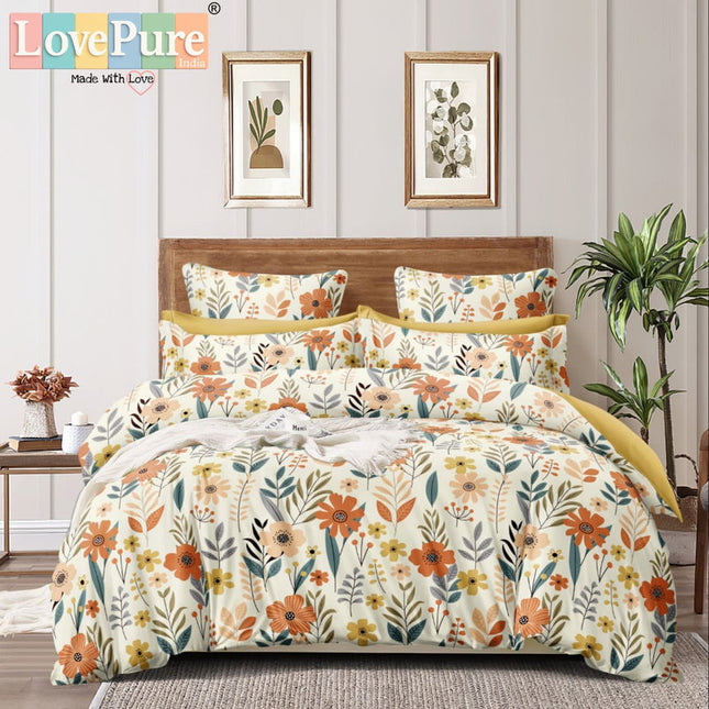 BENTLEY DOUBLE PREMIUM 90*100 BEDSHEET SET(1+2) WITH 2 PILLOW COVERS