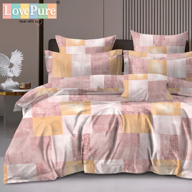 BENTLEY DOUBLE PREMIUM 90*100 BEDSHEET SET(1+2) WITH 2 PILLOW COVERS