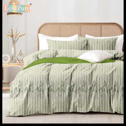 MITHAS DOUBLE PREMIUM (90*100) BEDSHEET SET(1+2) WITH 2 PILLOW COVERS