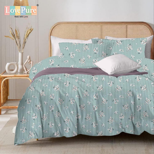 MITHAS DOUBLE PREMIUM (90*100) BEDSHEET SET(1+2) WITH 2 PILLOW COVERS