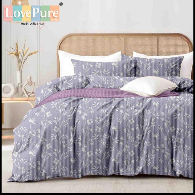 MITHAS DOUBLE PREMIUM (90*100) BEDSHEET SET(1+2) WITH 2 PILLOW COVERS