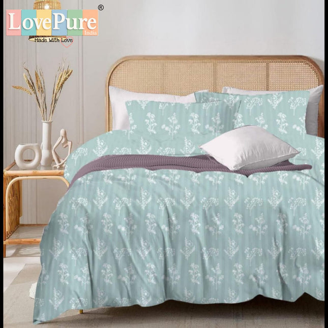 MITHAS DOUBLE PREMIUM (90*100) BEDSHEET SET(1+2) WITH 2 PILLOW COVERS