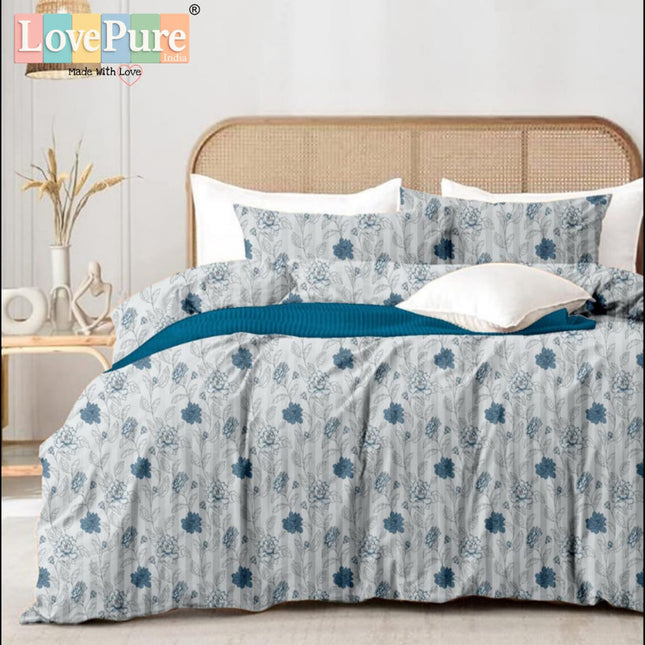 MITHAS DOUBLE PREMIUM (90*100) BEDSHEET SET(1+2) WITH 2 PILLOW COVERS