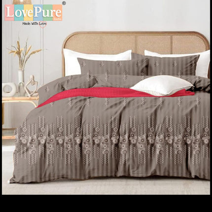 MITHAS DOUBLE PREMIUM (90*100) BEDSHEET SET(1+2) WITH 2 PILLOW COVERS