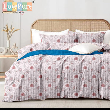 MITHAS DOUBLE PREMIUM (90*100) BEDSHEET SET(1+2) WITH 2 PILLOW COVERS