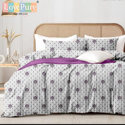 MITHAS DOUBLE PREMIUM (90*100) BEDSHEET SET(1+2) WITH 2 PILLOW COVERS