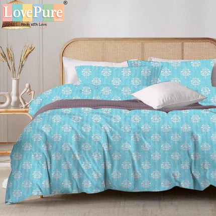MITHAS DOUBLE PREMIUM (90*100) BEDSHEET SET(1+2) WITH 2 PILLOW COVERS