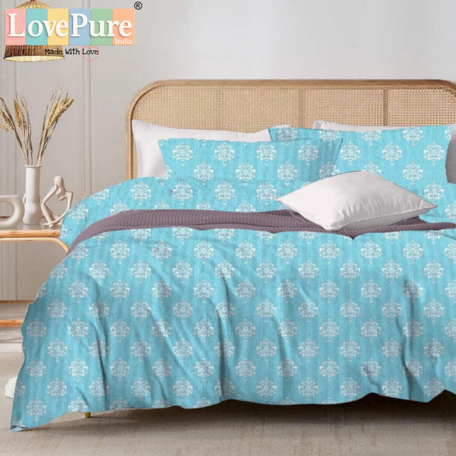 MITHAS DOUBLE PREMIUM (90*100) BEDSHEET SET(1+2) WITH 2 PILLOW COVERS