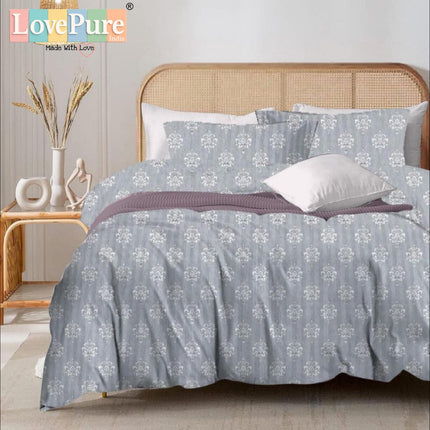 MITHAS DOUBLE PREMIUM (90*100) BEDSHEET SET(1+2) WITH 2 PILLOW COVERS
