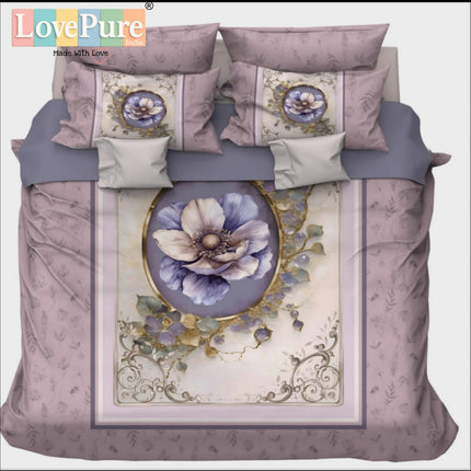 RAJGHARNA 7D DIGITAL PANEL PRINT DOUBLE(90*100) PREMIUM COLLECTION WITH 2 PILLOW COVERS(1+2)