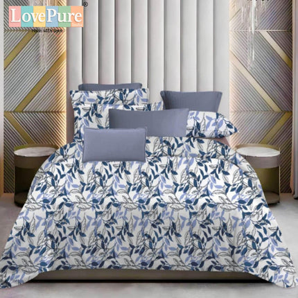 WHITE LILY KING FITTED (DURABLE ELASTIC) BEDSHEET WITH 2 KINGSIZE PILLOW COVERS (1+2)(FITS UPTO 10 INCHES MATTRESS)