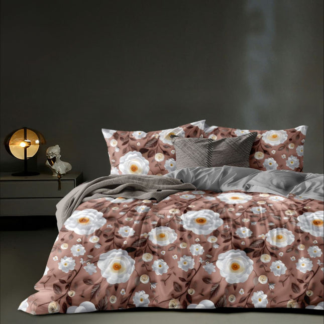 ROSELIA LUXE KINGSIZE PREMIUM 108*108 BEDSHEET (1+2) WITH 2 PILLOW COVERS (BEST SELLING)
