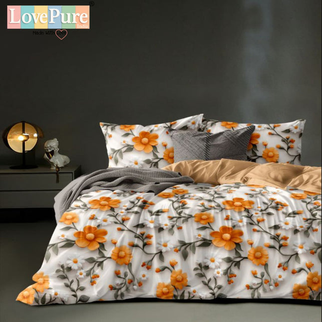 ROSELIA LUXE KINGSIZE PREMIUM 108*108 BEDSHEET (1+2) WITH 2 PILLOW COVERS (BEST SELLING)