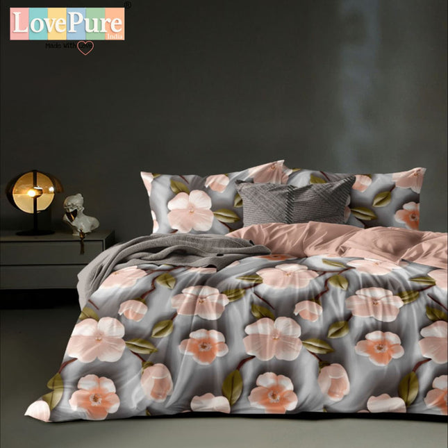 ROSELIA LUXE KINGSIZE PREMIUM 108*108 BEDSHEET (1+2) WITH 2 PILLOW COVERS (BEST SELLING)