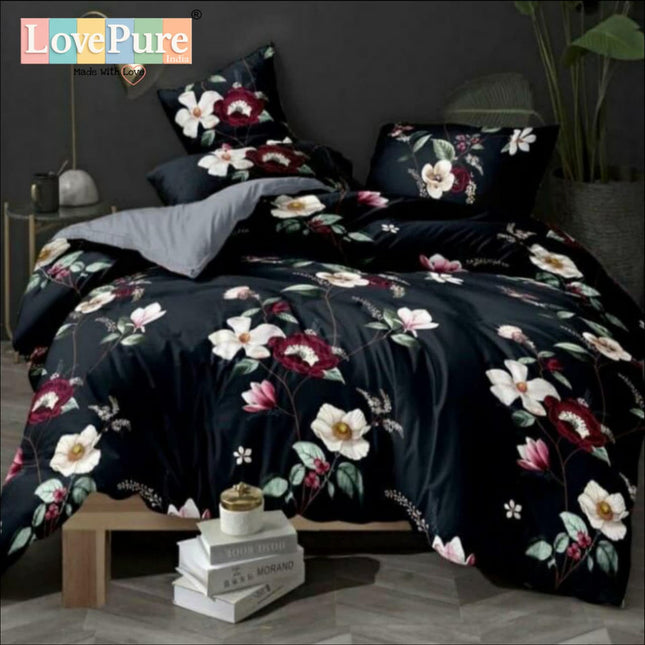 SPADE DOUBLE PREMIUM 90*100 BEDSHEET SET(1+2) WITH 2 PILLOW COVERS