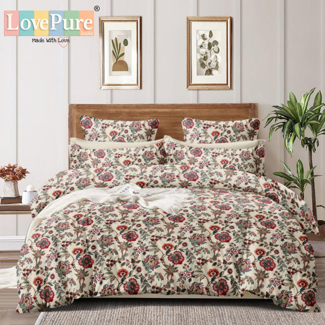 SPADE KING FITTED (DURABLE ELASTIC) BEDSHEET WITH 2 KINGSIZE PILLOW COVERS (1+2)(FITS UPTO 10 INCHES MATTRESS)