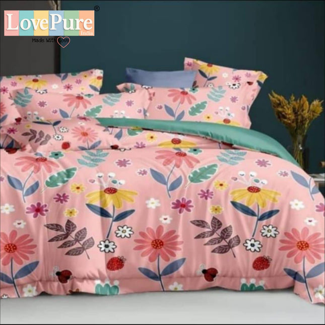 SPADE DOUBLE PREMIUM 90*100 BEDSHEET SET(1+2) WITH 2 PILLOW COVERS