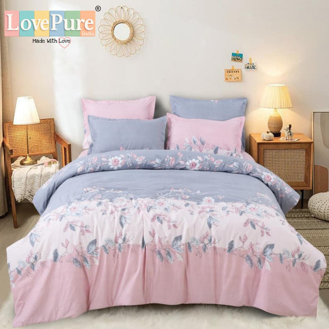 SPADE DOUBLE PREMIUM 90*100 BEDSHEET SET(1+2) WITH 2 PILLOW COVERS