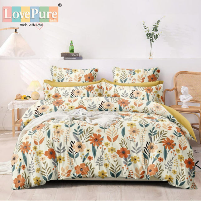 SPADE KING FITTED (DURABLE ELASTIC) BEDSHEET WITH 2 KINGSIZE PILLOW COVERS (1+2)(FITS UPTO 10 INCHES MATTRESS)