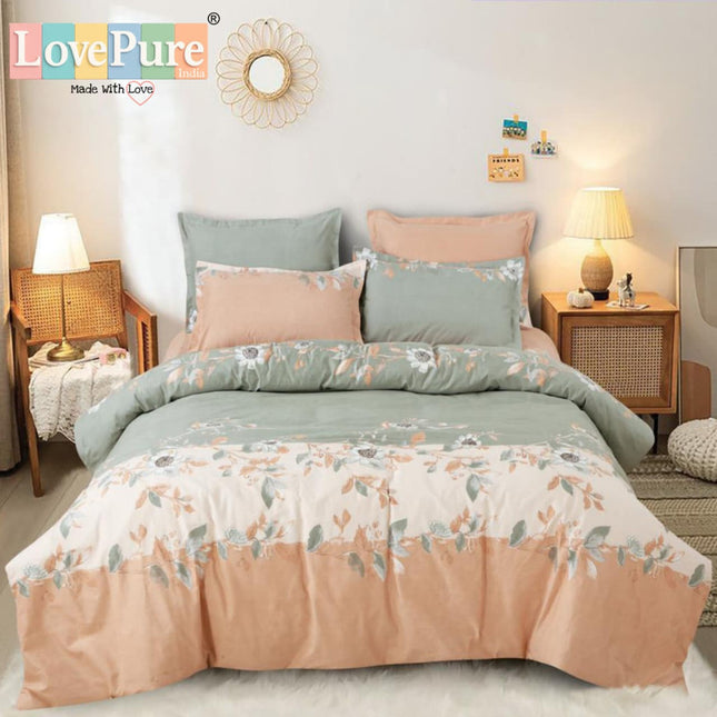 SPADE KING FITTED (DURABLE ELASTIC) BEDSHEET WITH 2 KINGSIZE PILLOW COVERS (1+2)(FITS UPTO 10 INCHES MATTRESS)