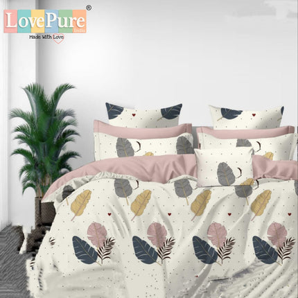 SPADE DOUBLE PREMIUM 90*100 BEDSHEET SET(1+2) WITH 2 PILLOW COVERS