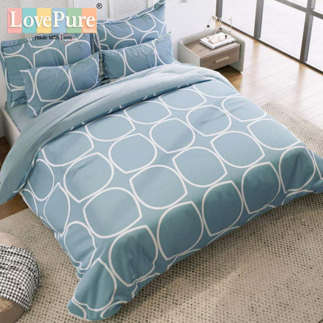 FANTASY KING FITTED (DURABLE ELASTIC) BEDSHEET WITH 2 KINGSIZE PILLOW COVERS (1+2)(FITS UPTO 10 INCHES MATTRESS)