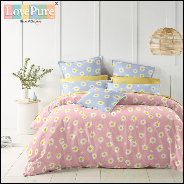 FANTASY DOUBLE PREMIUM 90*100 BEDSHEET SET(1+2) WITH 2 PILLOW COVERS