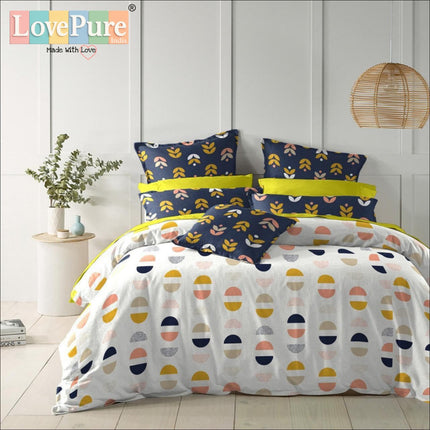 FANTASY KING FITTED (DURABLE ELASTIC) BEDSHEET WITH 2 KINGSIZE PILLOW COVERS (1+2)(FITS UPTO 10 INCHES MATTRESS)