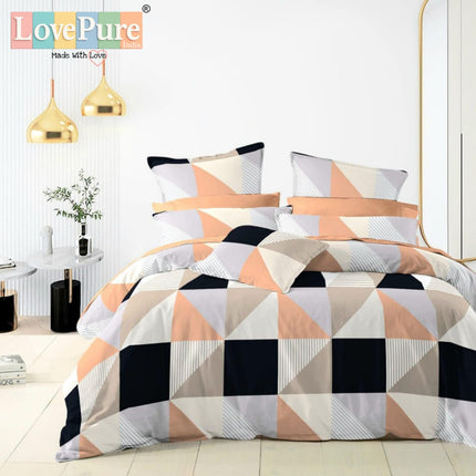 FANTASY KING FITTED (DURABLE ELASTIC) BEDSHEET WITH 2 KINGSIZE PILLOW COVERS (1+2)(FITS UPTO 10 INCHES MATTRESS)
