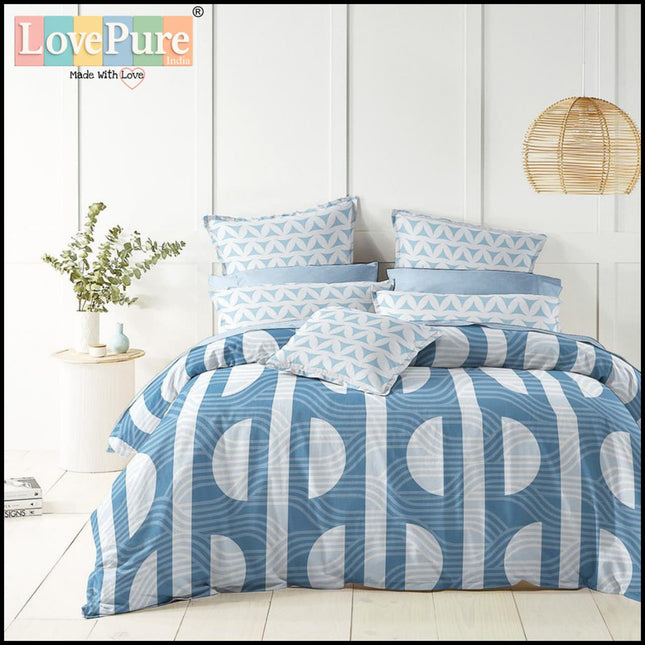 FANTASY KING FITTED (DURABLE ELASTIC) BEDSHEET WITH 2 KINGSIZE PILLOW COVERS (1+2)(FITS UPTO 10 INCHES MATTRESS)