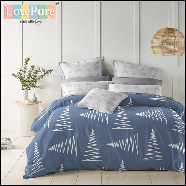 FANTASY KING FITTED (DURABLE ELASTIC) BEDSHEET WITH 2 KINGSIZE PILLOW COVERS (1+2)(FITS UPTO 10 INCHES MATTRESS)